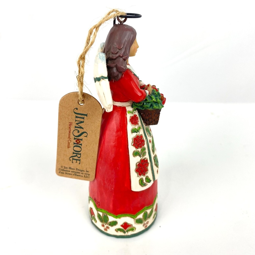 Jim Shore Floral Angel Christmas Tree Ornament w Box 6009456 RARE Collectible - Picture 4 of 7
